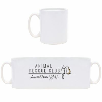 ぼくと動物たちのほっこりタイム、一緒にどうぞ。 animalhouse YUKIロゴ入り陶器マグカップ